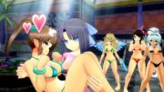 SK: Peach Beach Splash #2 Boob Squeezing!